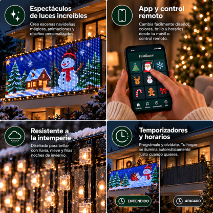 MerryPixels™ - Luces navideñas animadas e inteligentes