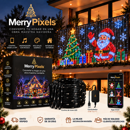 MerryPixels™ - Luces navideñas animadas e inteligentes